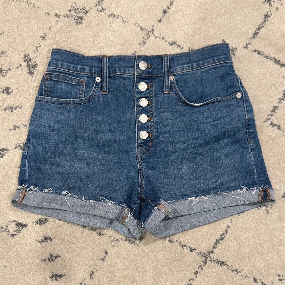 Madewell high rise denim shorts